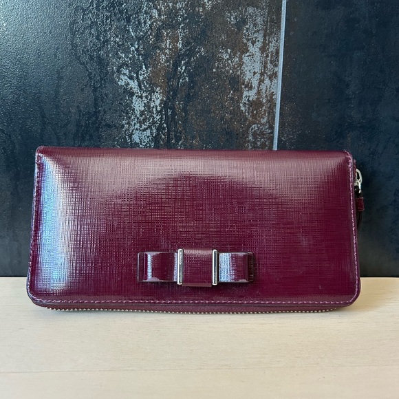 Coach Burgundy Wallet - Picture 1 of 6